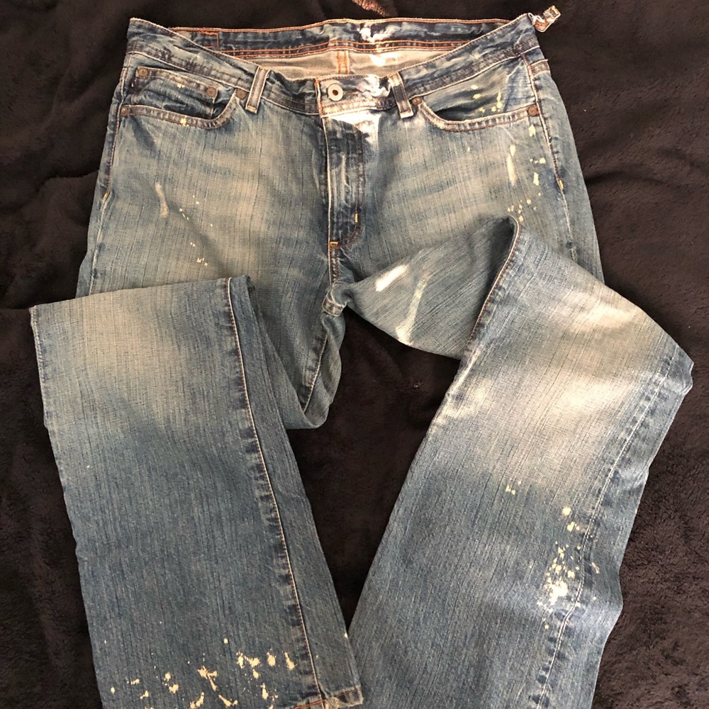 🛍Ralph Lauren VINTAGE wide leg distressed jeans🛍